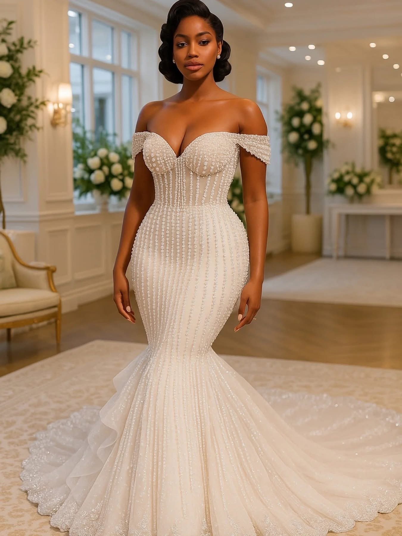Bride Mermaid wedding dress