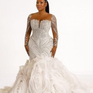 Bride mermaid dress